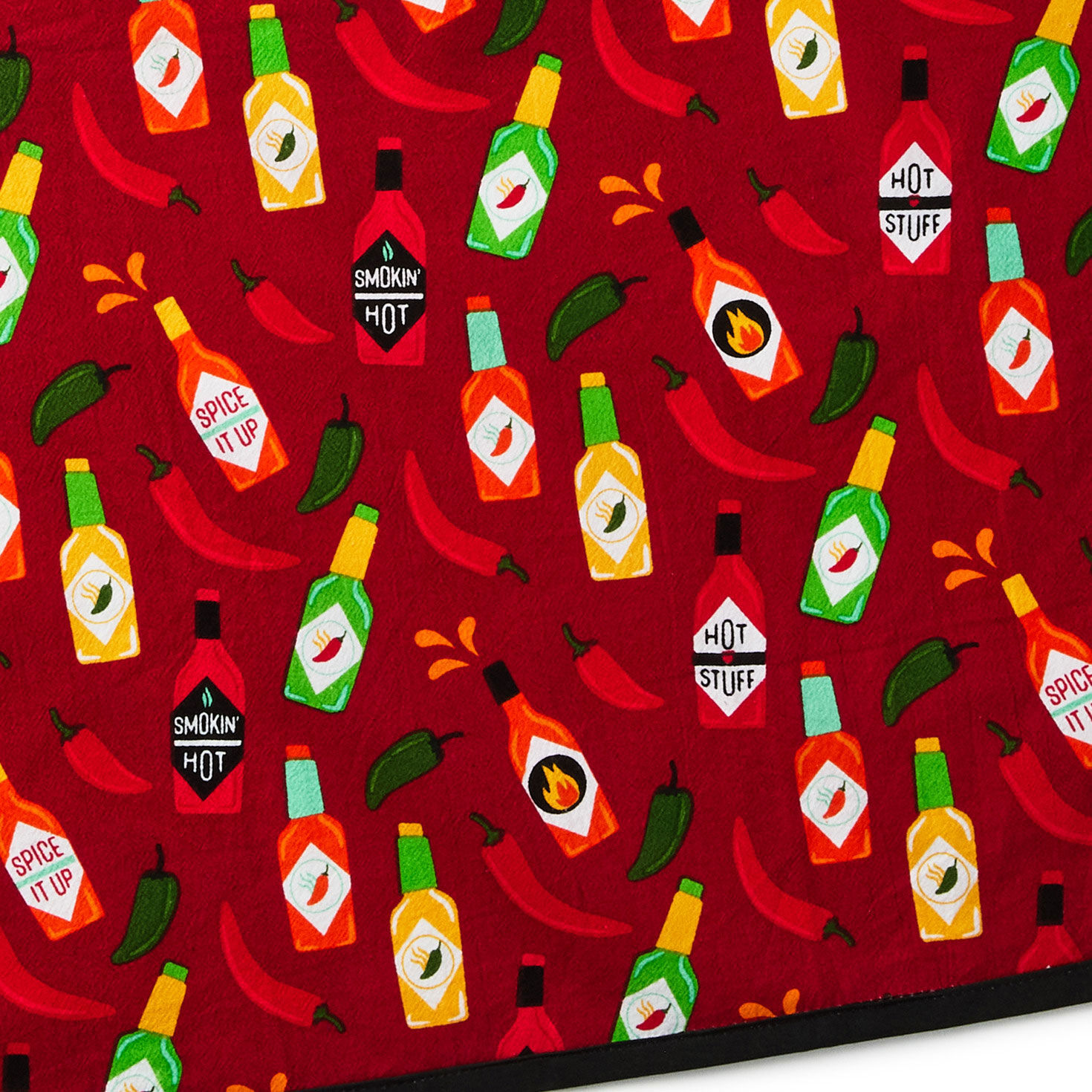 Hot Sauces Kitchen Towel closeup view image number 4