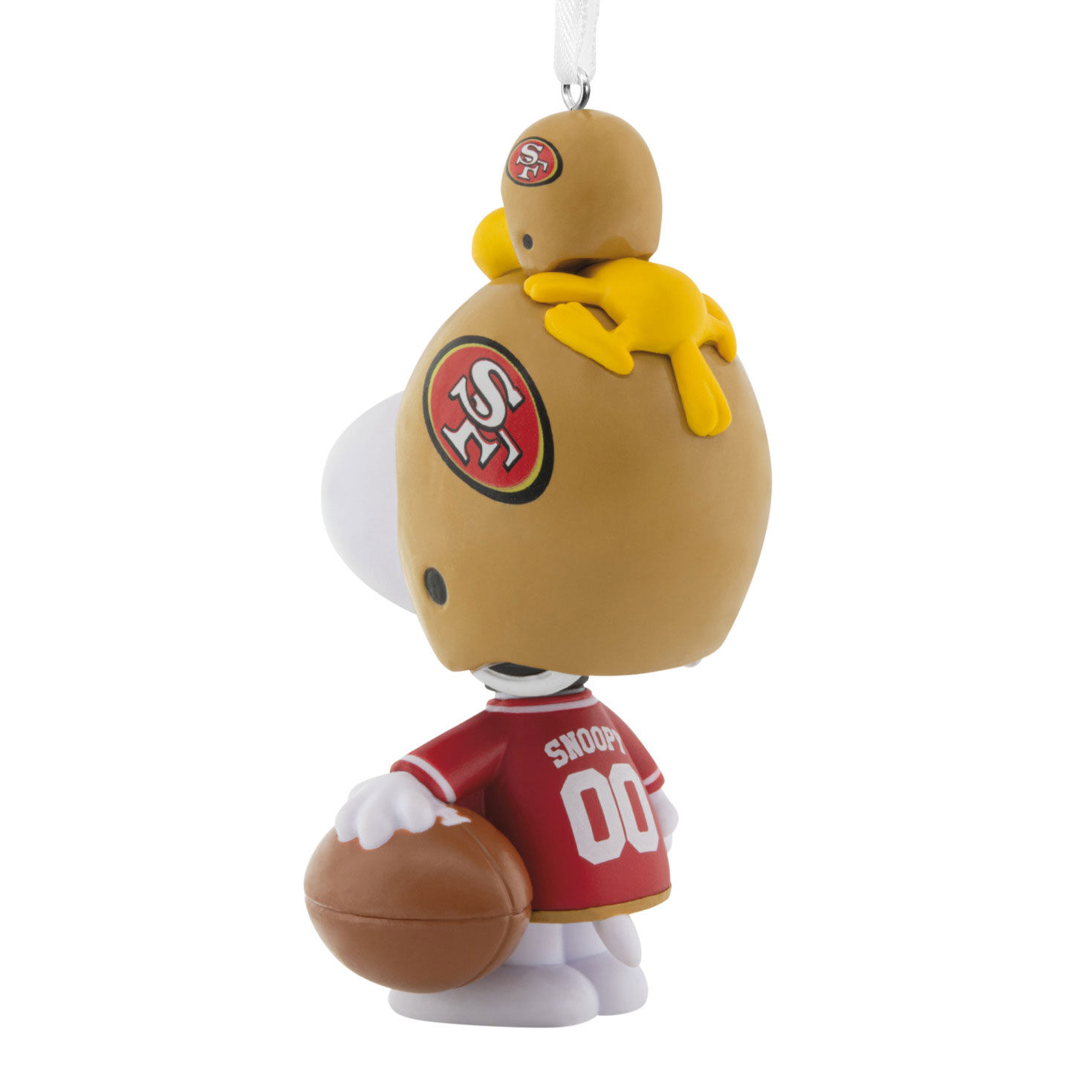 Snoopy San Francisco 49ers Christmas Ornament back image number 6