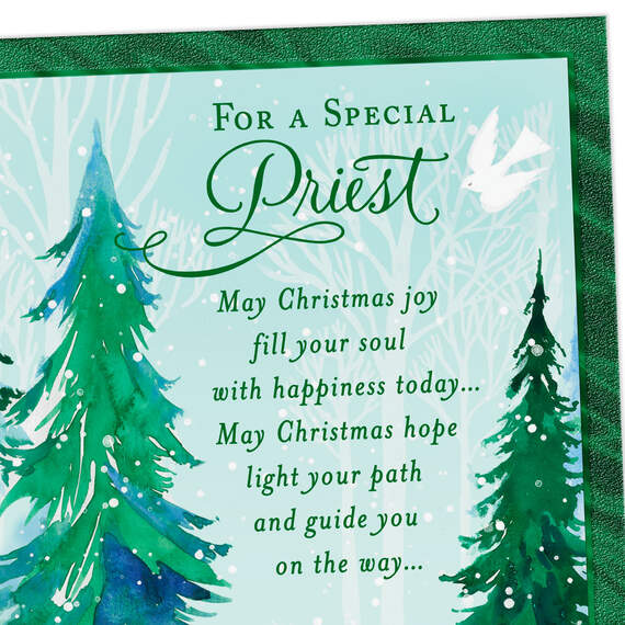 Fill Your Soul With Happiness Religious Christmas Card for Priest, , large image number 4