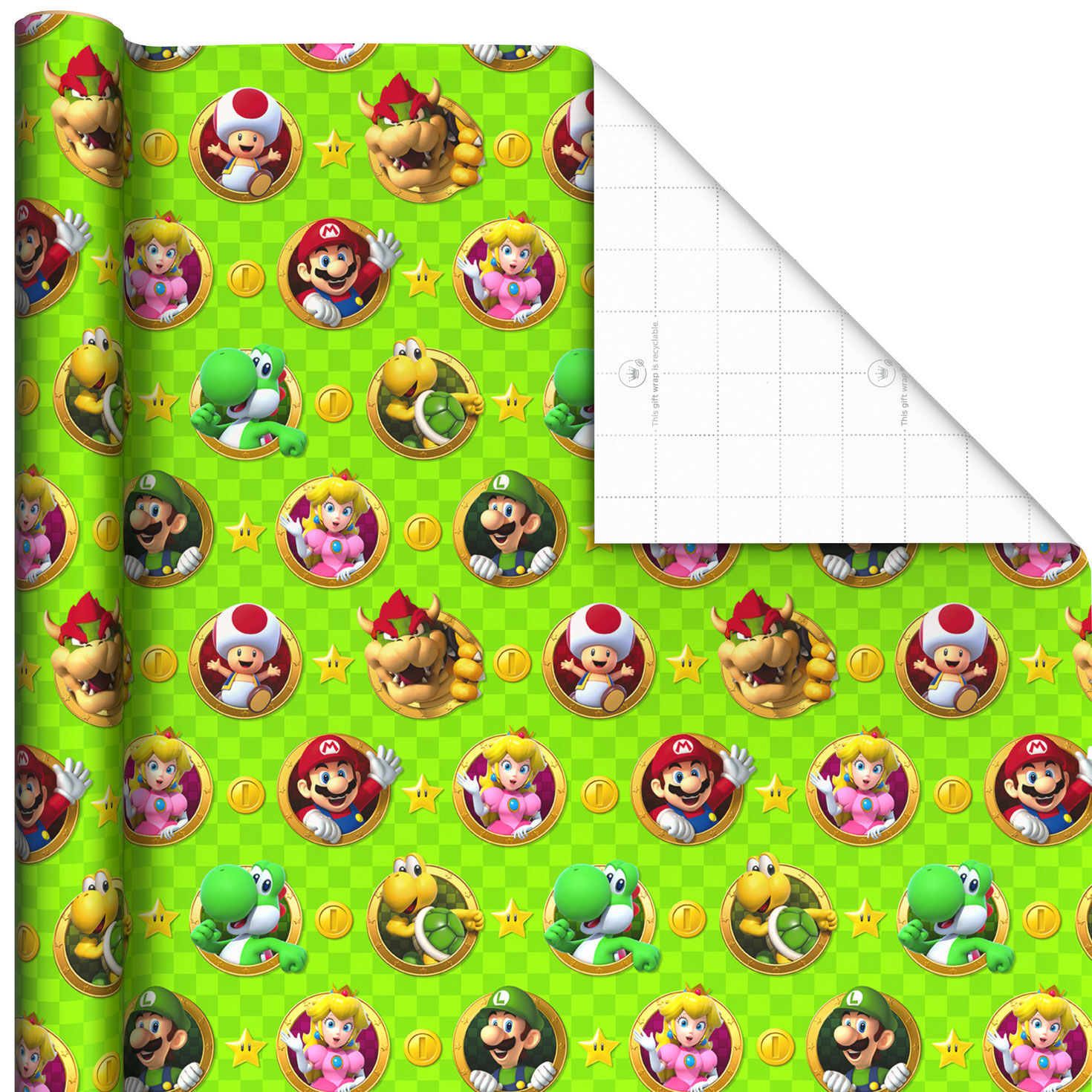 Nintendo Super Mario&trade; Bright Icons 3-Pack Assortment Wrapping Paper Roll Bundle, 60 sq. ft. total, , large image number 4