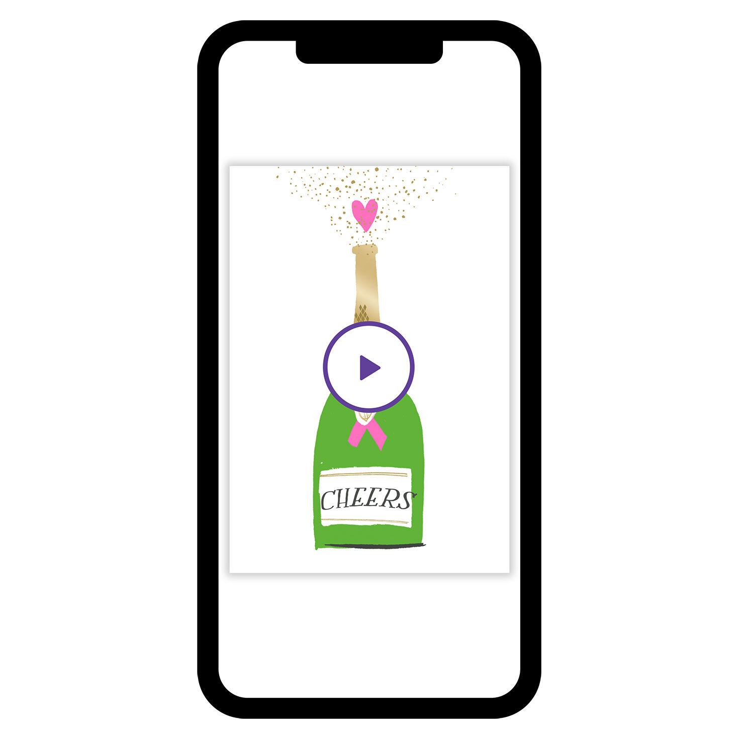 Champagne Cheers Congratulations eCard