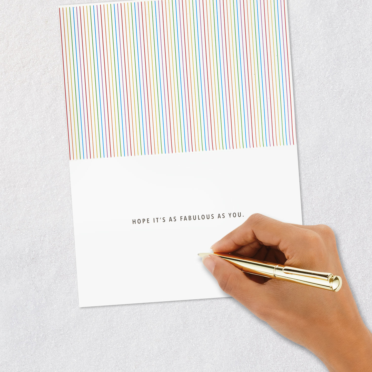 Rainbow Glitter Fabulous Birthday Card  image number 6