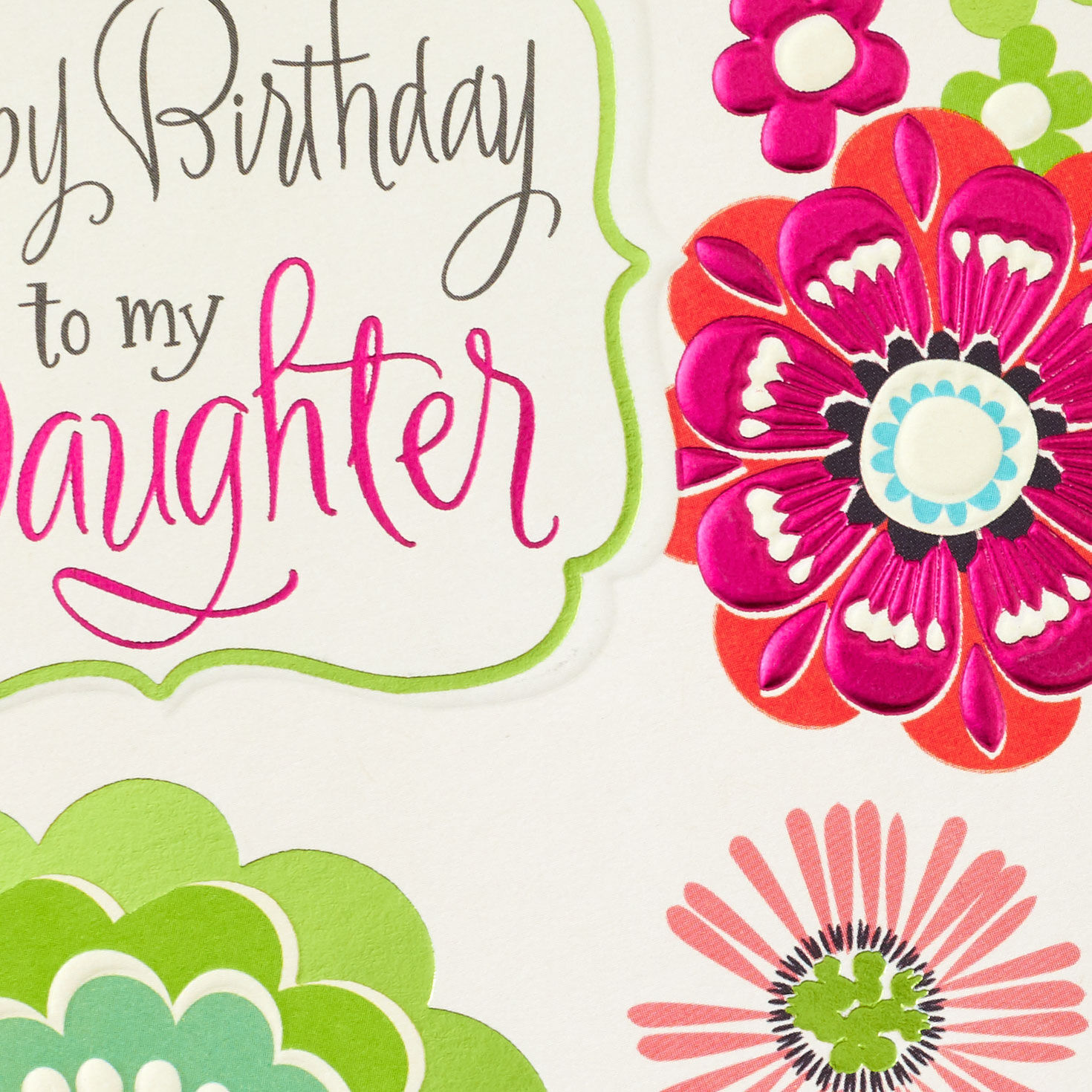 Floral Birthday Card Card Front Detail image number 4