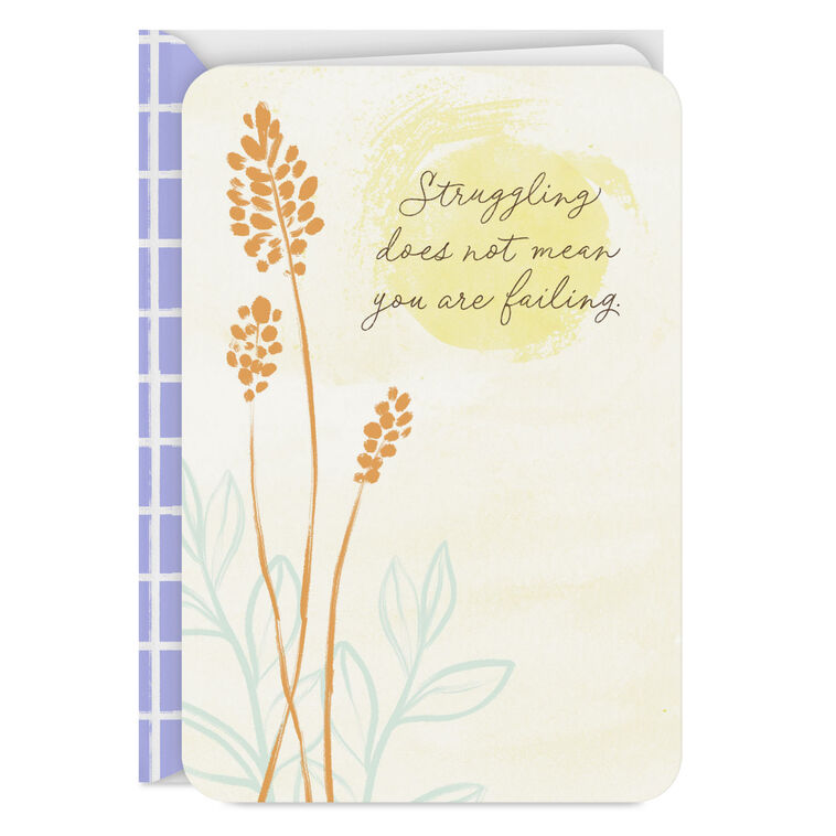 Struggling Does Not Mean Failing Encouragement Card