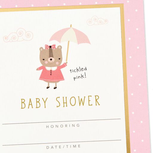 Tickled Pink Baby Shower Invitations, Pack of 10, 