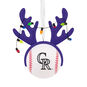 Rockies Reindeer Baseball Christmas Ornament Front image number 1