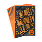 Orange on Black Happy Halloween Cards, Pack of 6, , large image number 1