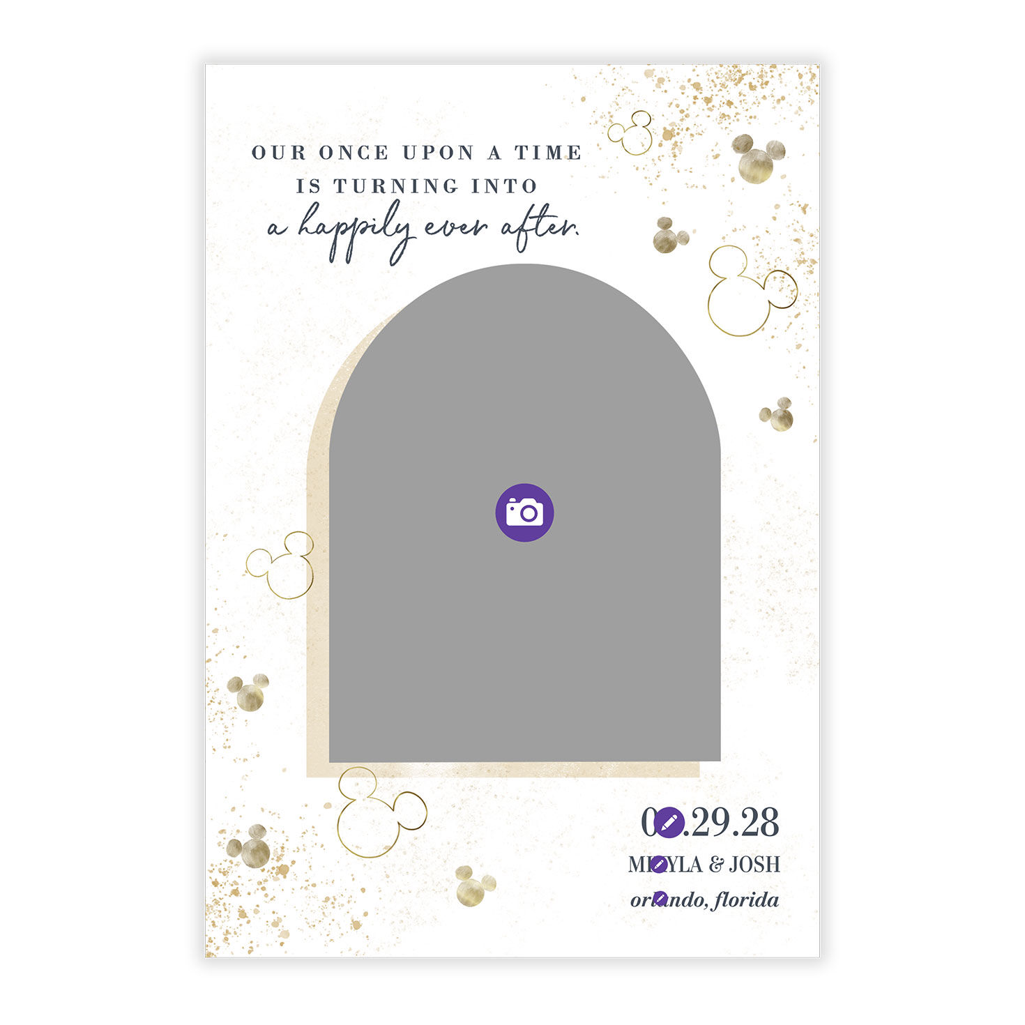 Disney Happily Ever After Save the Date, , large image number 5