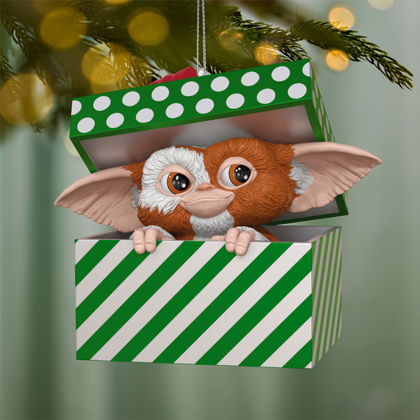 Gremlins Gizmo in Gift Keepsake Ornament hanging on tree image number 2