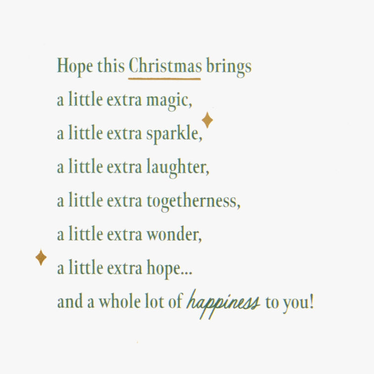 Antique Green and Red Ornaments Christmas Card Sentiment image number 2