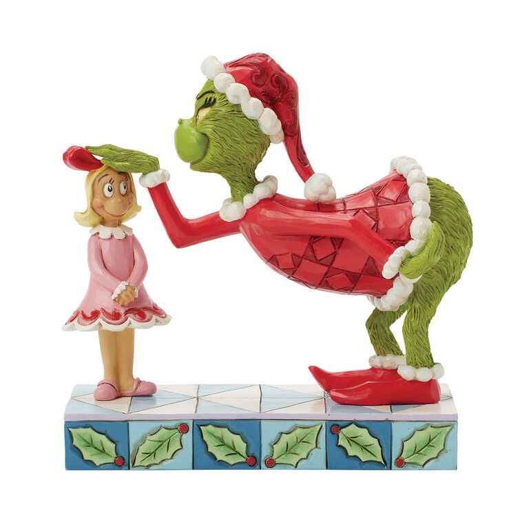 Jim Shore Grinch Patting Cindy Lou's Head Figurine, 5.4"