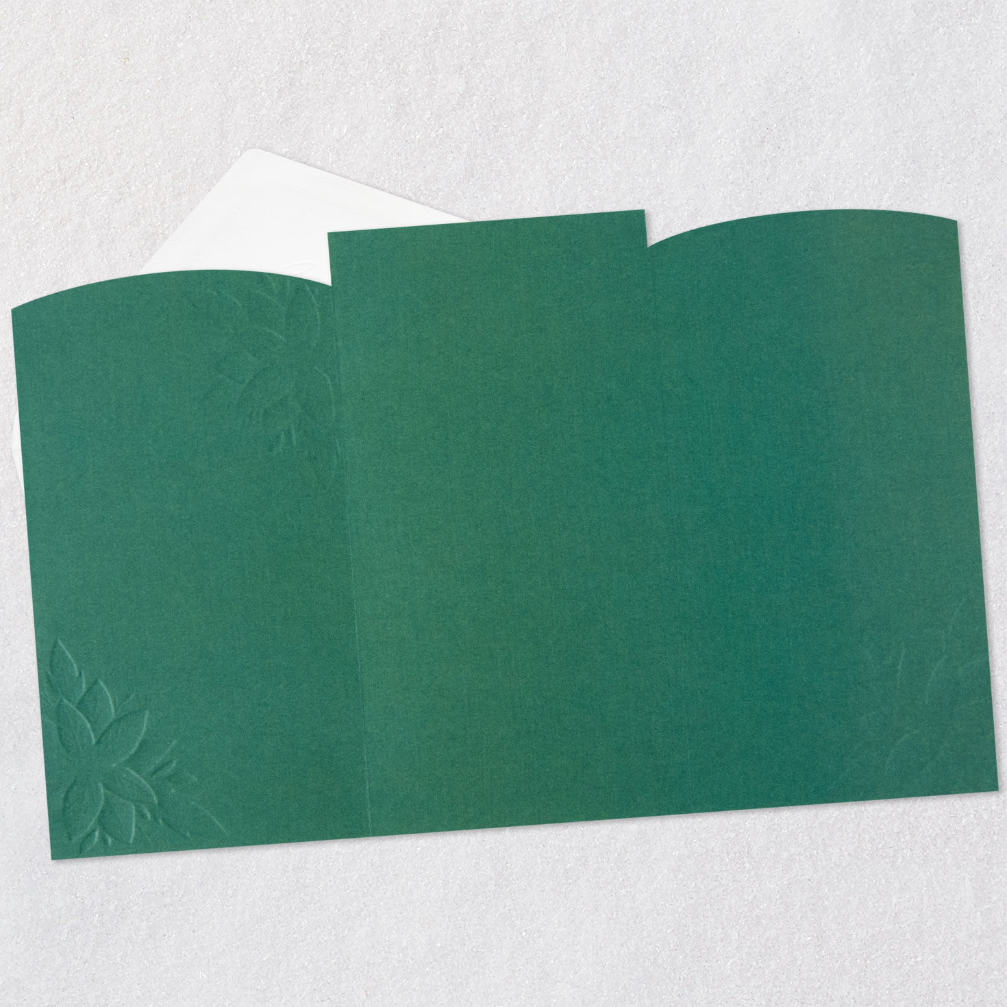 Poinsettia Flowers Friend Christmas Card Open card with envelope image number 4