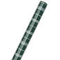 White Plaid on Green Holiday Wrapping Paper, 35 sq. ft., , large image number 6