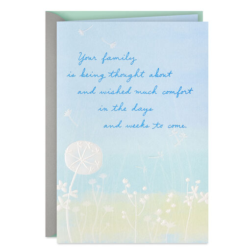 Thinking of Your Family Sympathy Card for Loss of Loved One, 