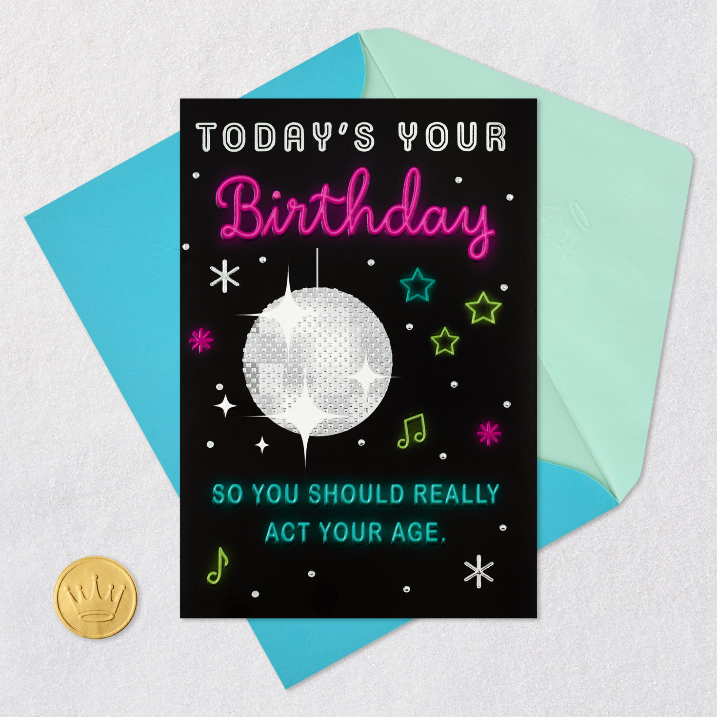 Cheers to Acting Your Age Birthday Card, , large image number 5