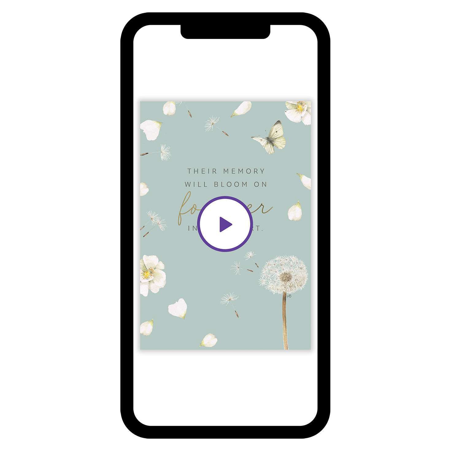 Marjolein Bastin Their Memory Will Bloom Forever Custom Sympathy Card, , large image number 7