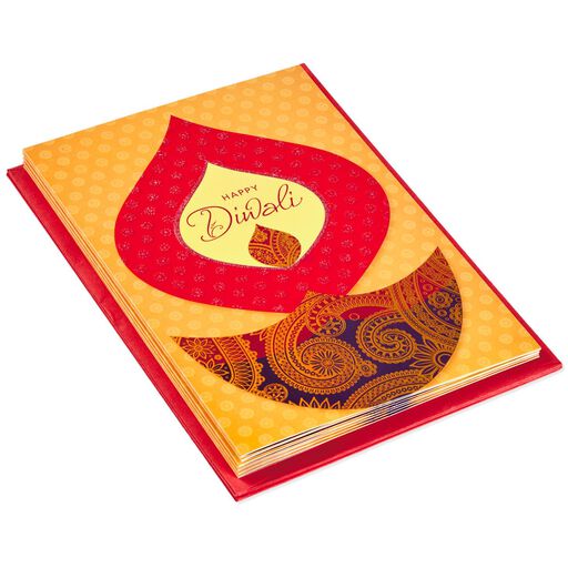 Diyas and Candles Diwali Cards, Pack of 6, 
