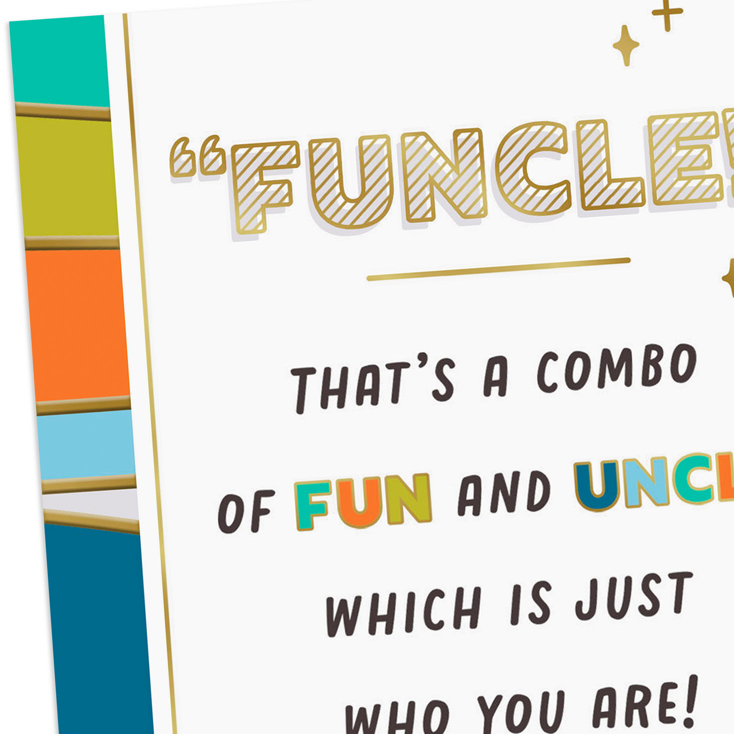 Funcle Funny Father's Day Card Card Front Detail image number 4