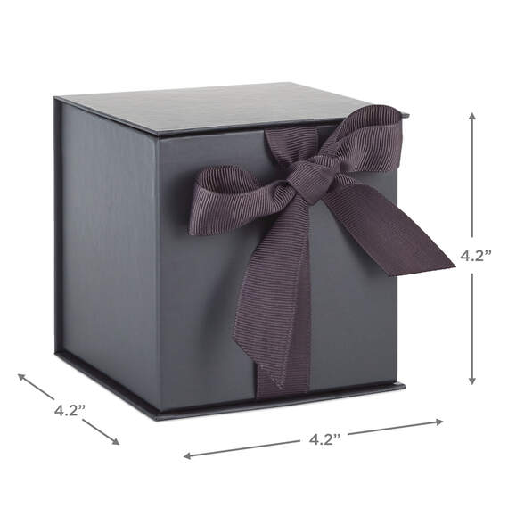 Slate Gray Small Gift Box With Shredded Paper Filler, , large image number 3