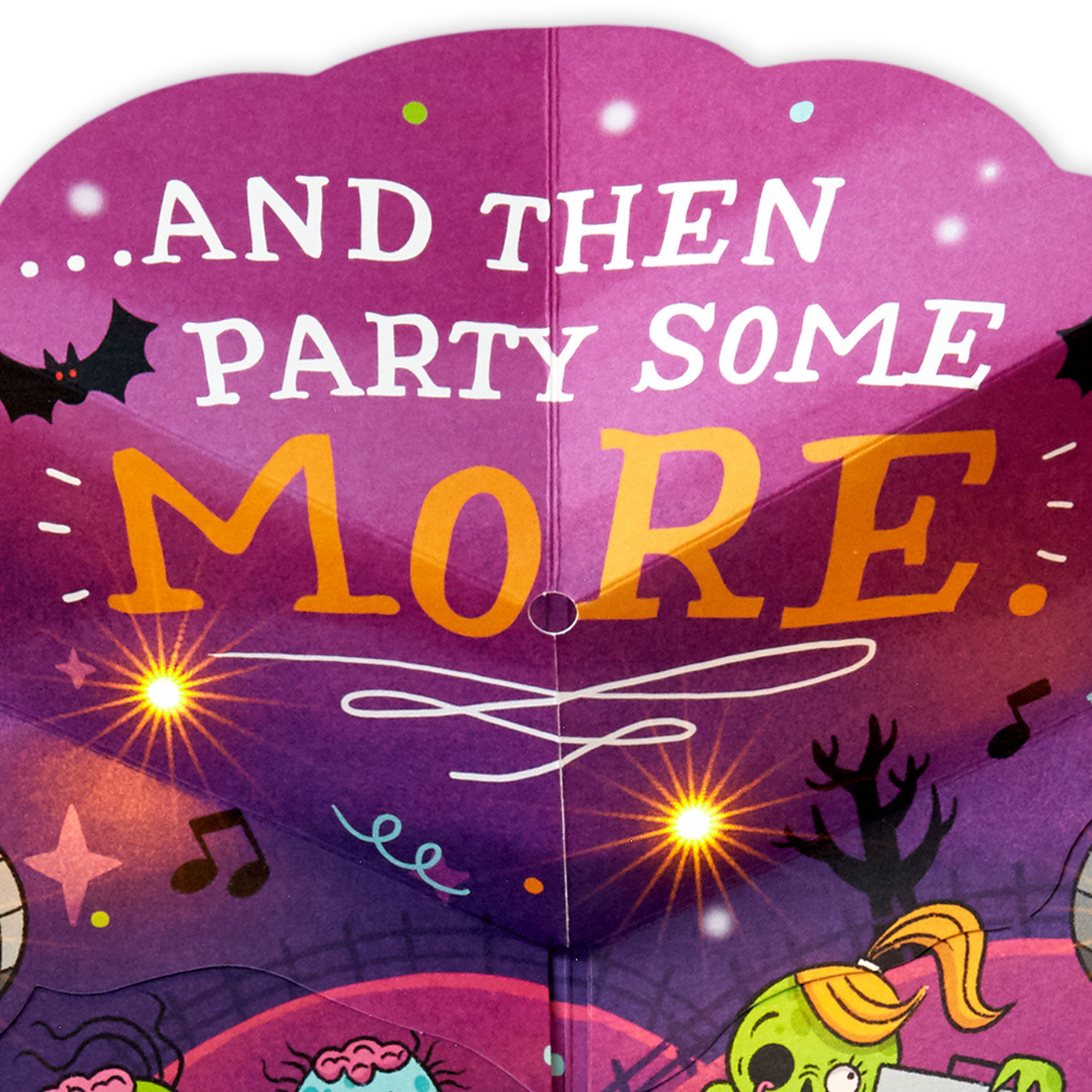 Zombie Dance Party Funny Musical Pop-Up Halloween Card With Light for only USD 10.99 | Hallmark