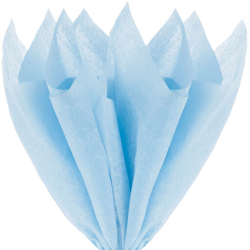 Pale Blue Tissue Paper, 8 sheets, Pale Blue