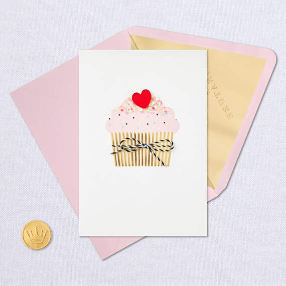 Sprinkles on Top Cupcake Valentine's Day Card, , large image number 5