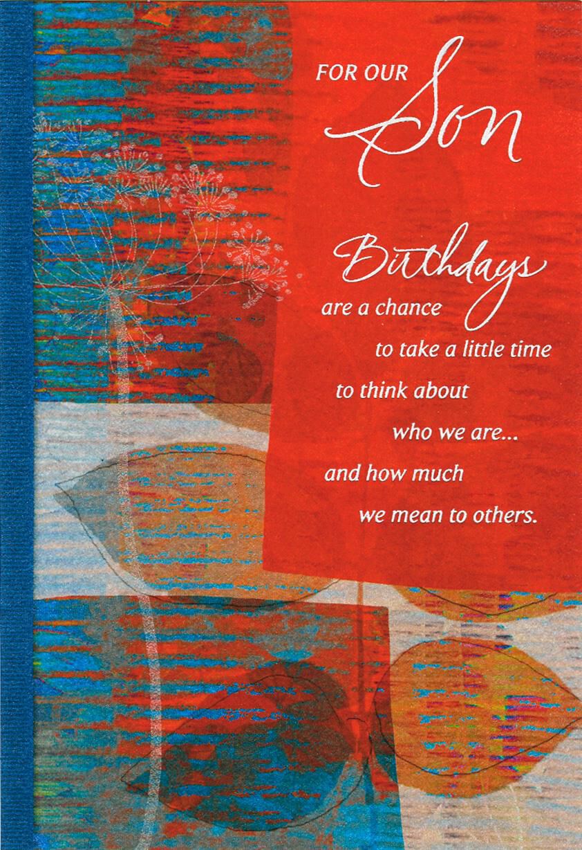 wishing you happiness birthday card for son from parents birthday banner free