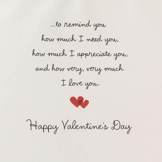 Just a Little Love Note Romantic Valentine's Day Card, , large image number 2