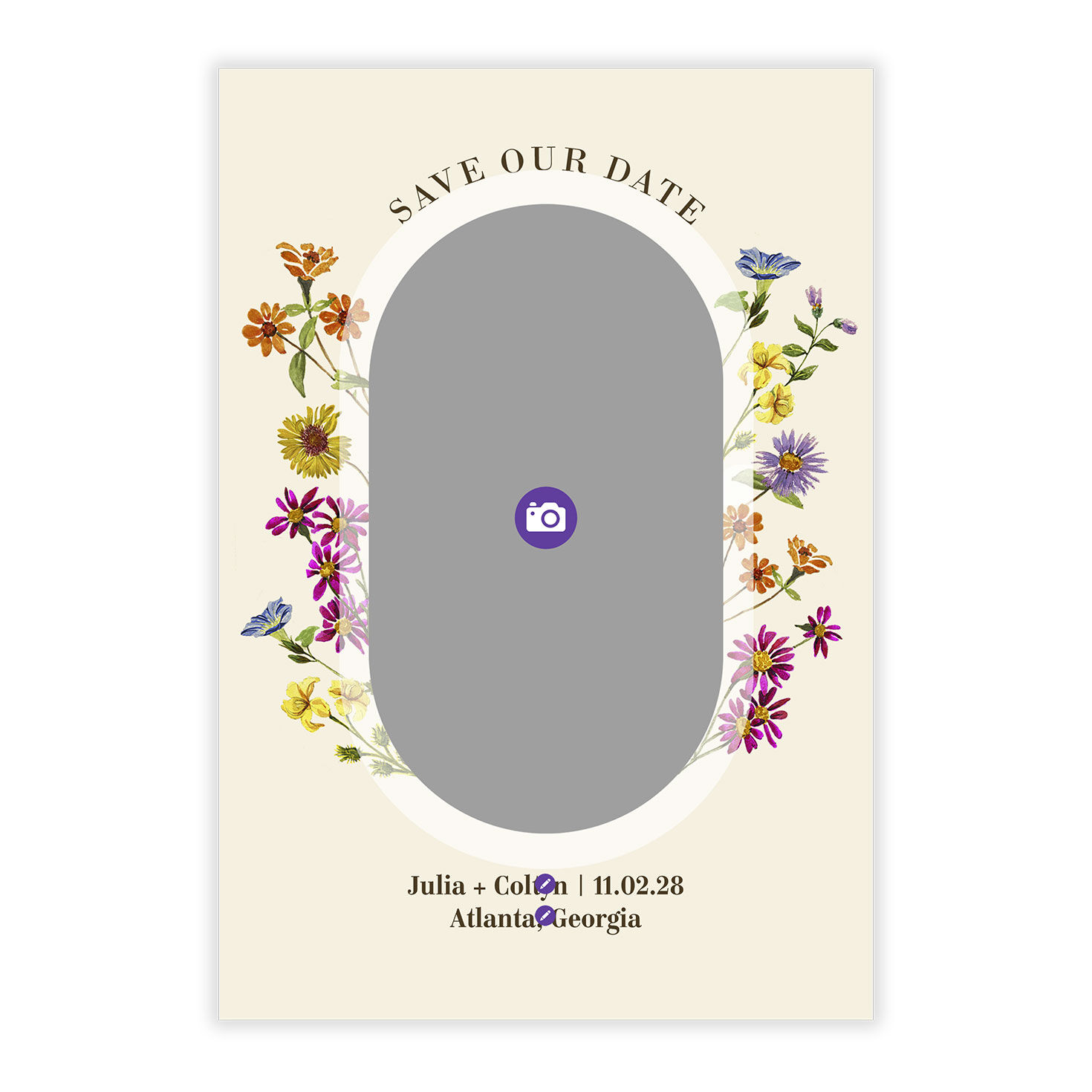 Colorful Wildflowers Save the Date, , large image number 5