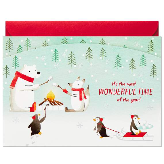 Arctic Animals Wonderful Time of the Year Pop Up Christmas Card, , large image number 6