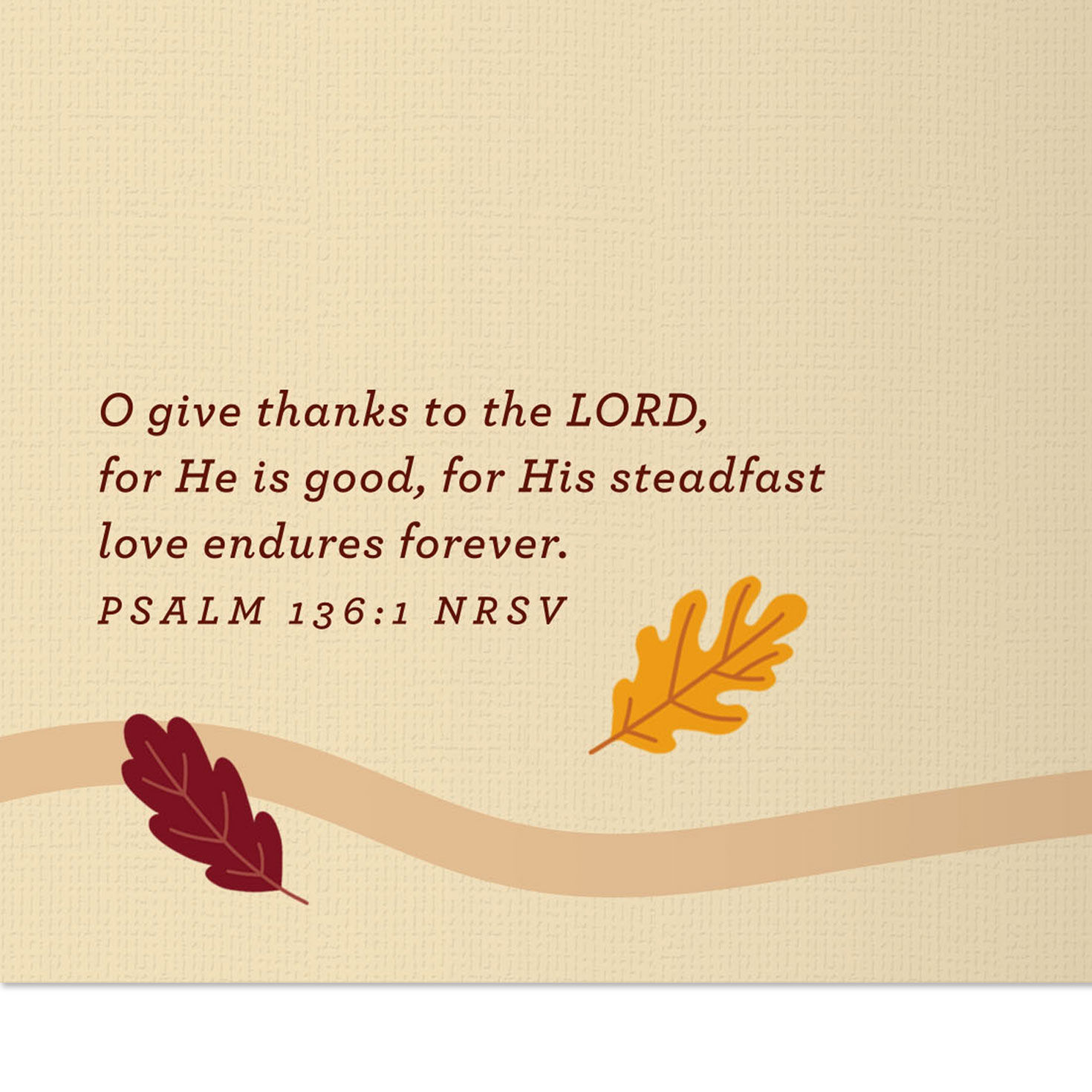 Village and Road Religious Thanksgiving Card scripture image number 3