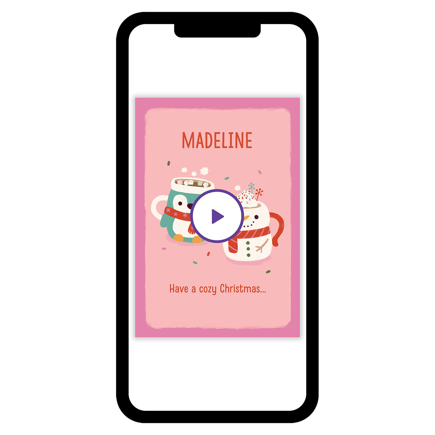 Cute Cozy Mugs Christmas eCard