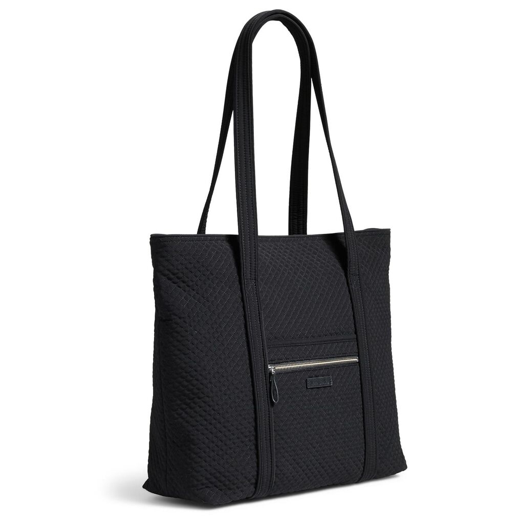 Vera Bradley Iconic Vera Tote Bag In Classic Black Handbags