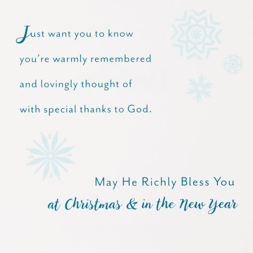 You're Lovingly Thought of Religious Christmas Card, 