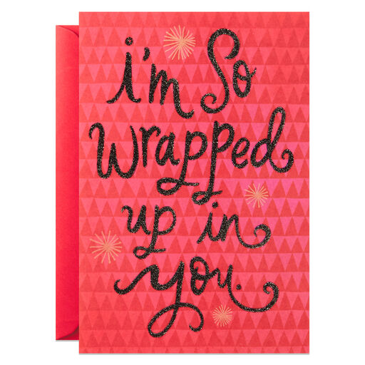 So Wrapped Up in You Romantic Pop-Up Christmas Card, 