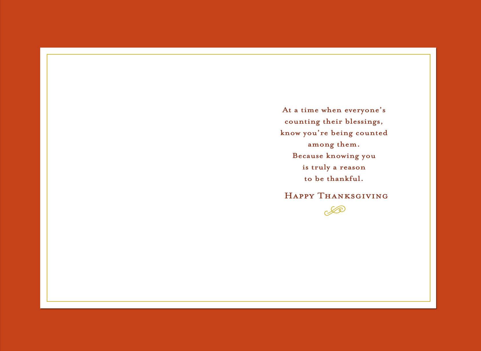 Pumpkins Happiness and Blessings Thanksgiving Card