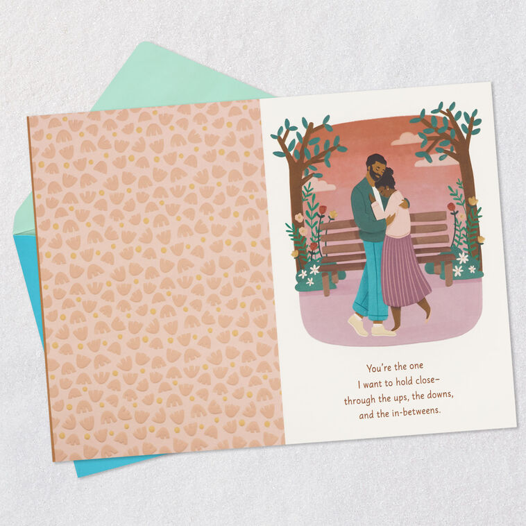 Couple in Park Anniversary Card for Wife From Husband  image number 5