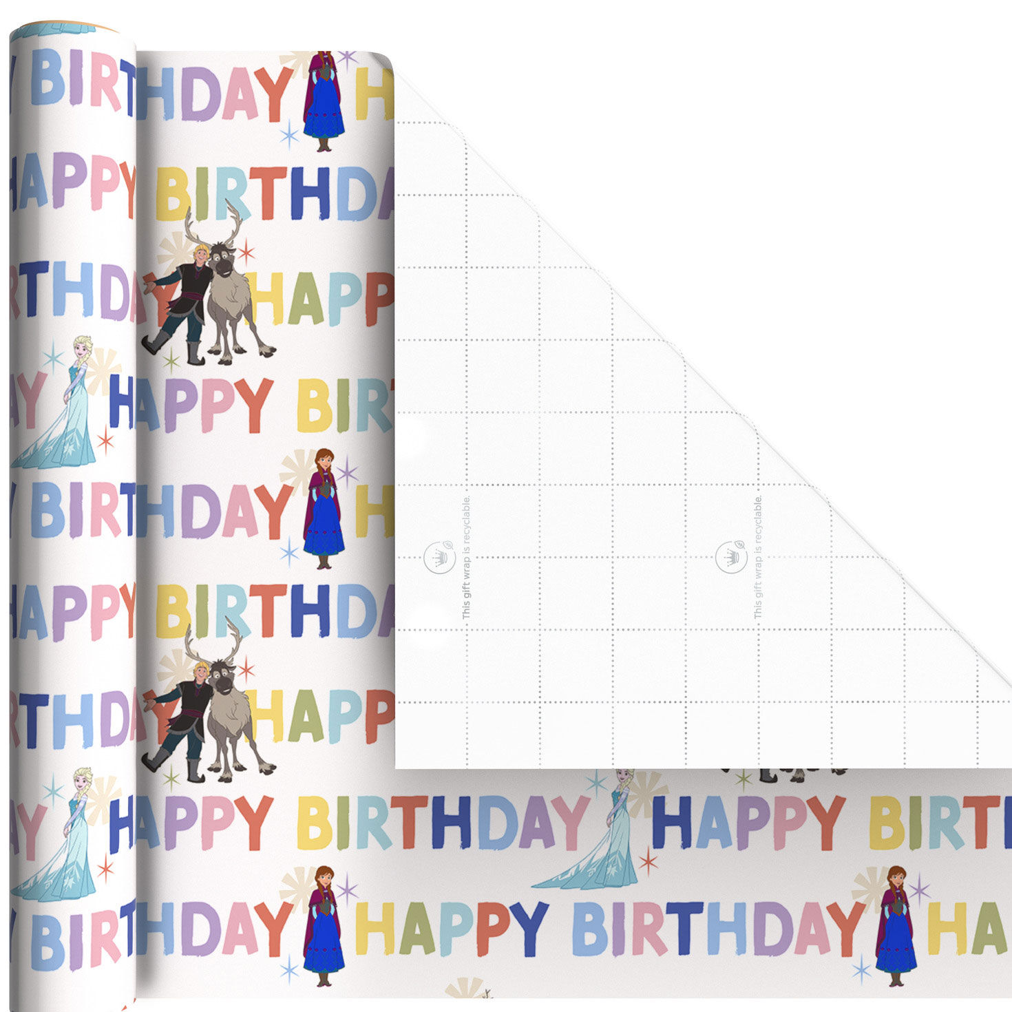 Disney Frozen Mini Gift Wrap Rolls Wrap Square image number 6