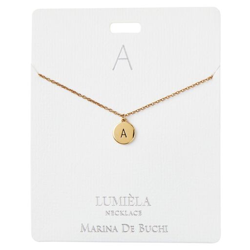 Initial Pendant Necklace, 20", 
