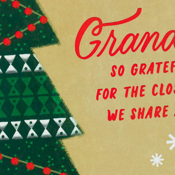 Grateful for the Closeness We Share Christmas Card for Grandson, , large image number 4