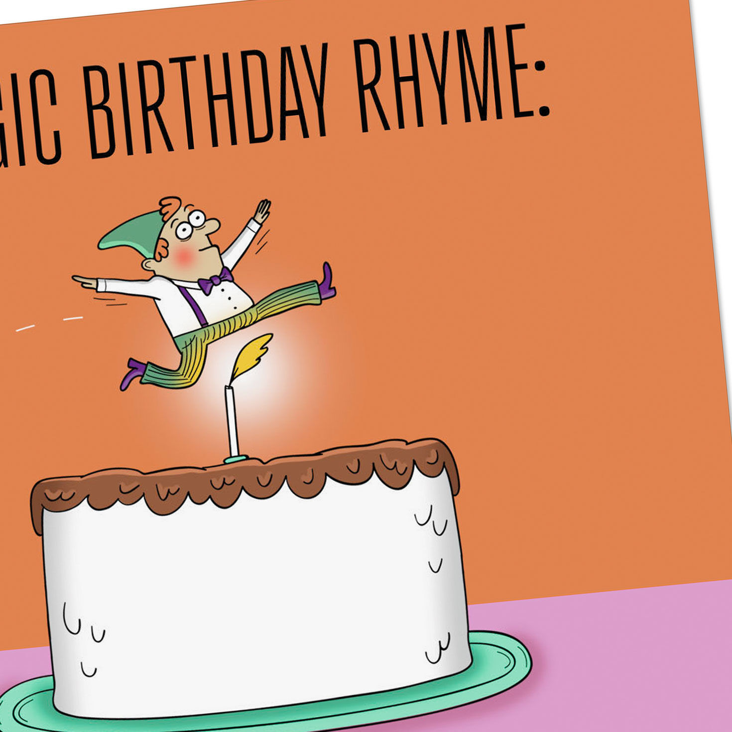 Jack Jumping Over Candle Funny Birthday Card Card Cover Detail image number 4