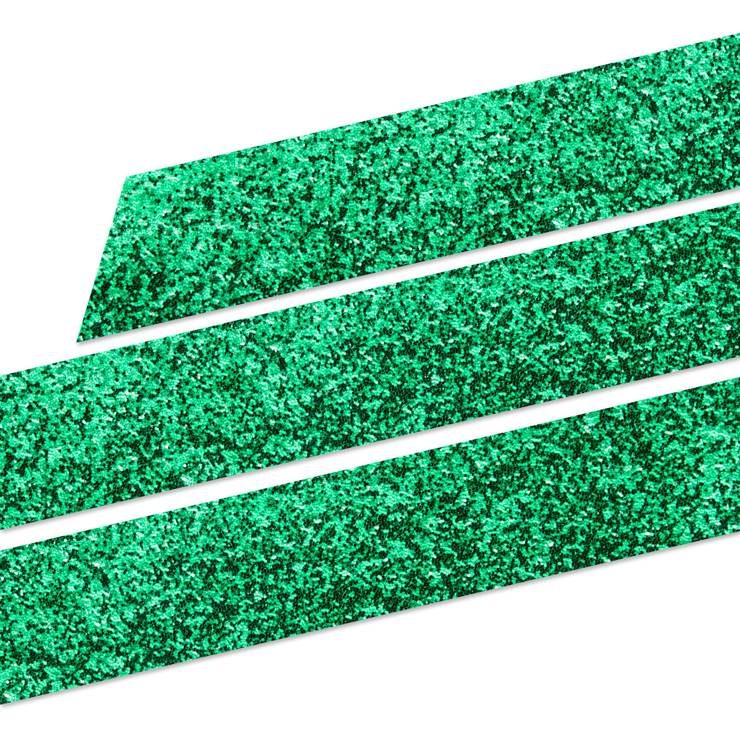 Sparkly Green Holiday Christmas Ribbon upclose view image number 4