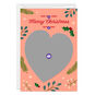 Heart Photo Personalized Christmas Card for Mom Card Front indicating personalization image number 3