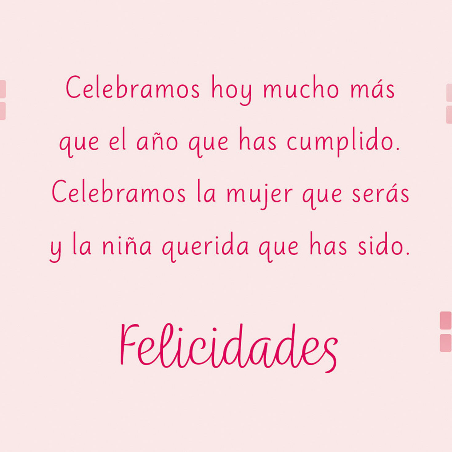 Pink Balls on Reflective Gold 15th Birthday Card in Spanish Sentiment image number 2