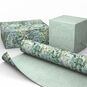 Floral on Blue/Happy Holidays Reversible Gift Wrap Wrapped pkg image number 2