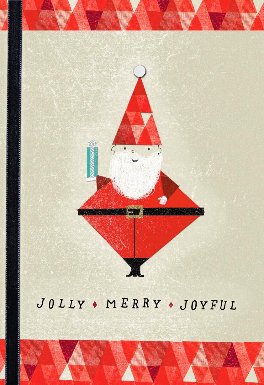 Jolly Merry Joyful Christmas Card