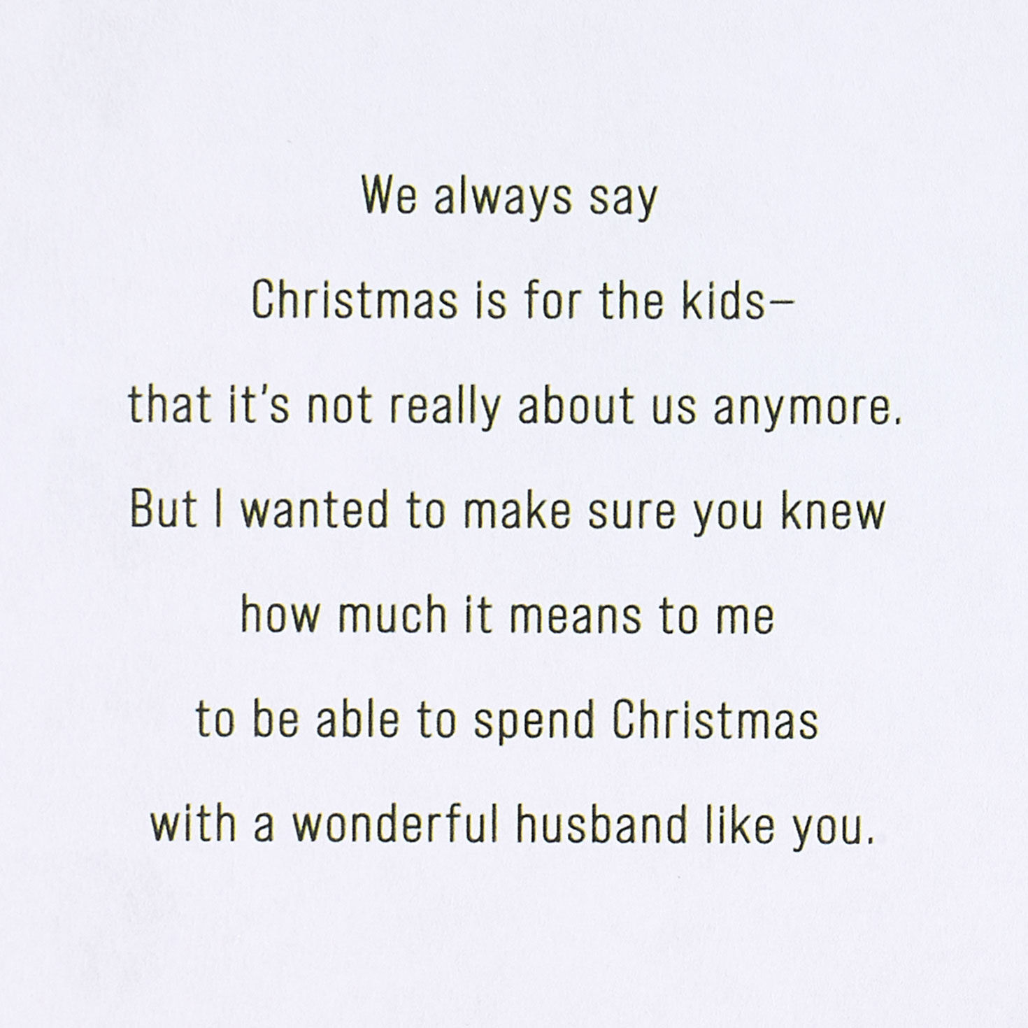 Modern Holiday Wreath Husband Christmas Card Sentiment image number 2