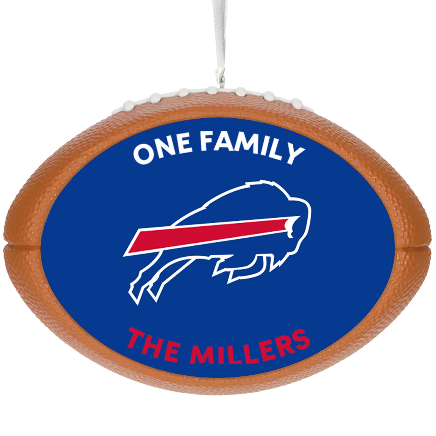 NFL Buffalo Bills Football Personalized Ornament, Custom Text