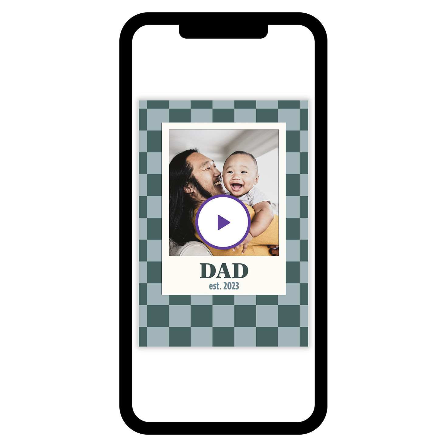 Green Checkerboard eCard