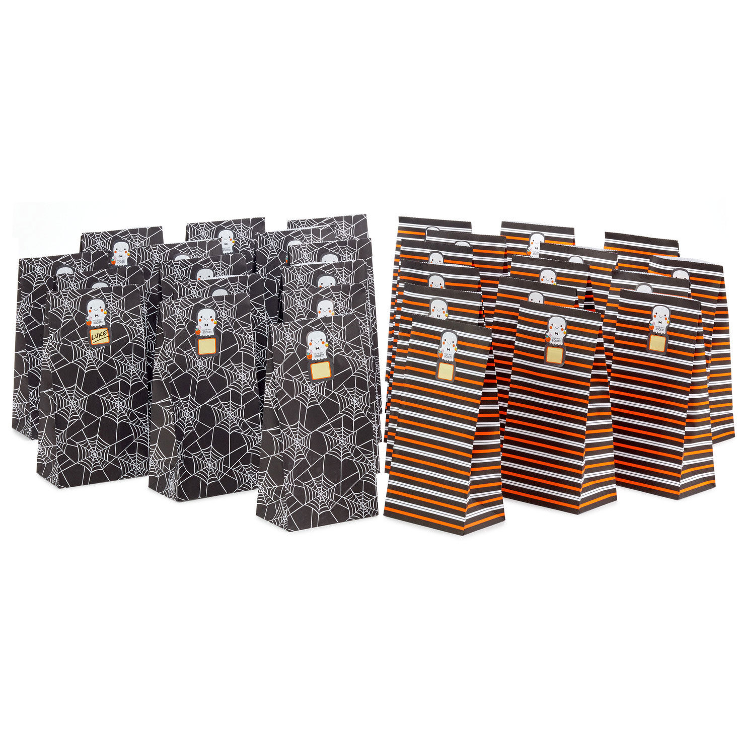 You've Been Booed 30-Pack Halloween Paper Goodie Bags With Stickers, , large image number 5